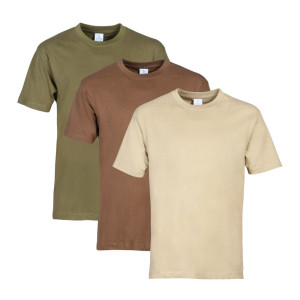 PACK 3 T-SHIRTS MARRON...