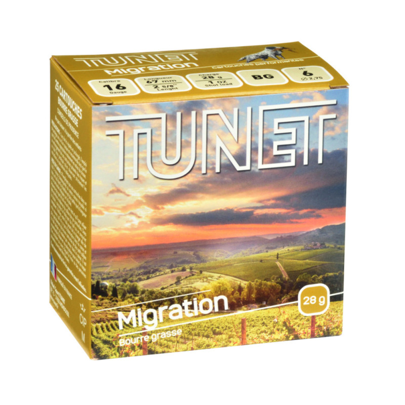 Cartouches tunet migration cal.16