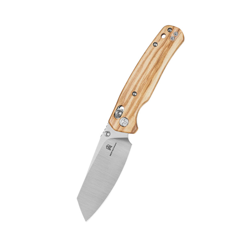 COUTEAU PLIANT BESTECH CICADA BOIS OLIVIER BMK06-W-1