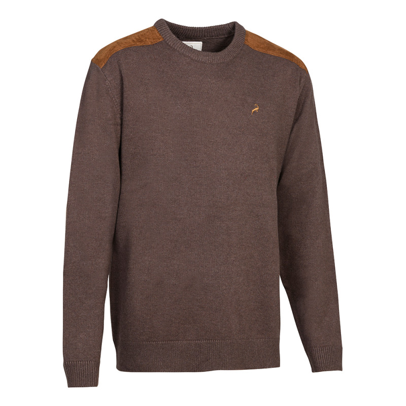 PULL POHUNT FOX COL ROND MARRON