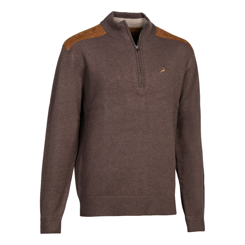 PULL ZIPPÉ PROHUNT FOX MARRON IBEX