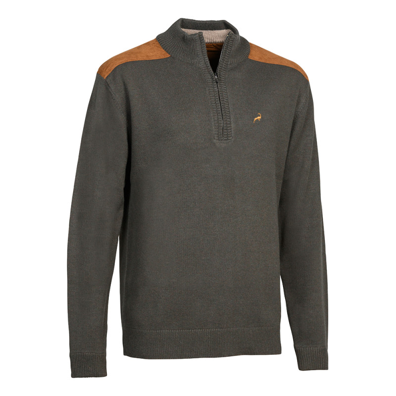 PULL ZIPPÉ PROHUNT FOX KAKI IBEX