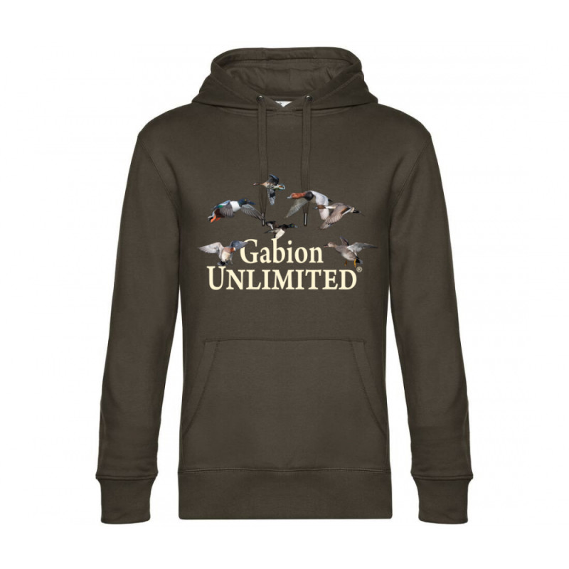 SWEAT A CAPUCHE GABION UNLIMITED POSE KAKI