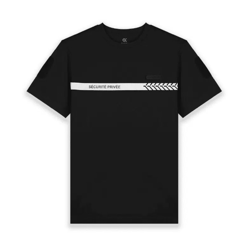 T-SHIRT SÉCURITÉ PRIVÉE GK SAFETEK NOIR