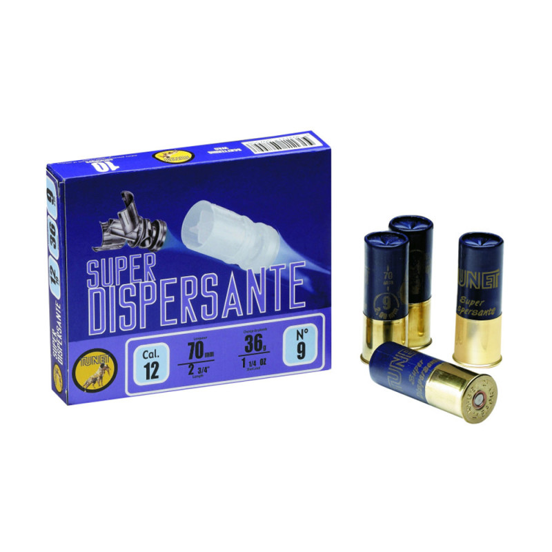 CARTOUCHES TUNET SUPER DISPERSANTE CAL.12