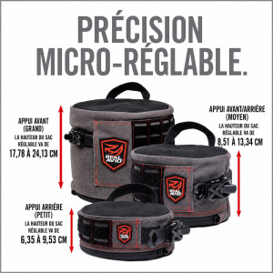 SAC DE TIR REAL AVID ARRIERE PETIT RÉGLABLE