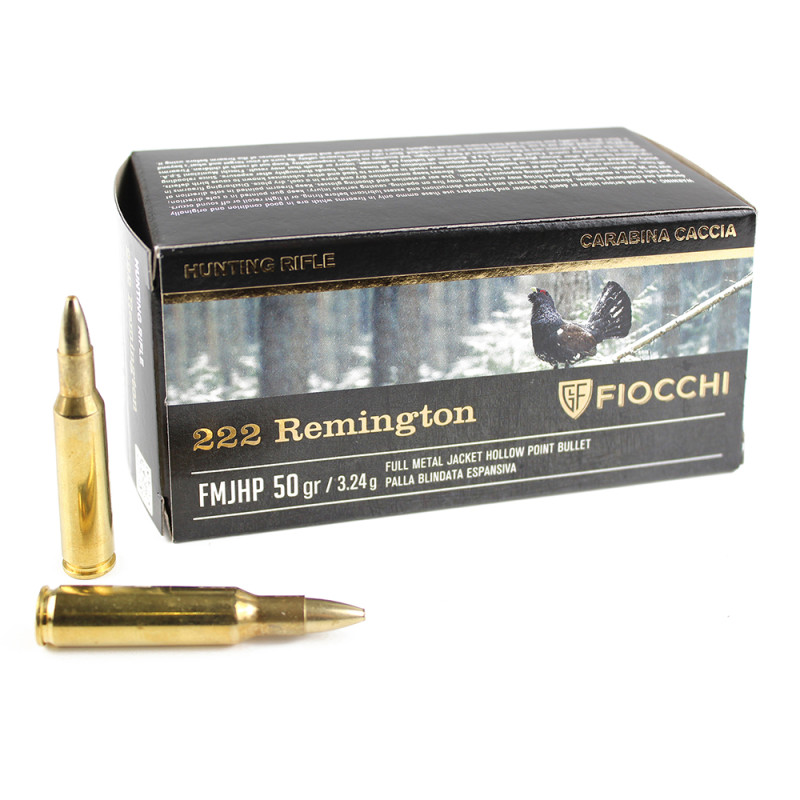 MUNITIONS BALLES FIOCCHI 222R REMINGTON FMJ HP /50 702220