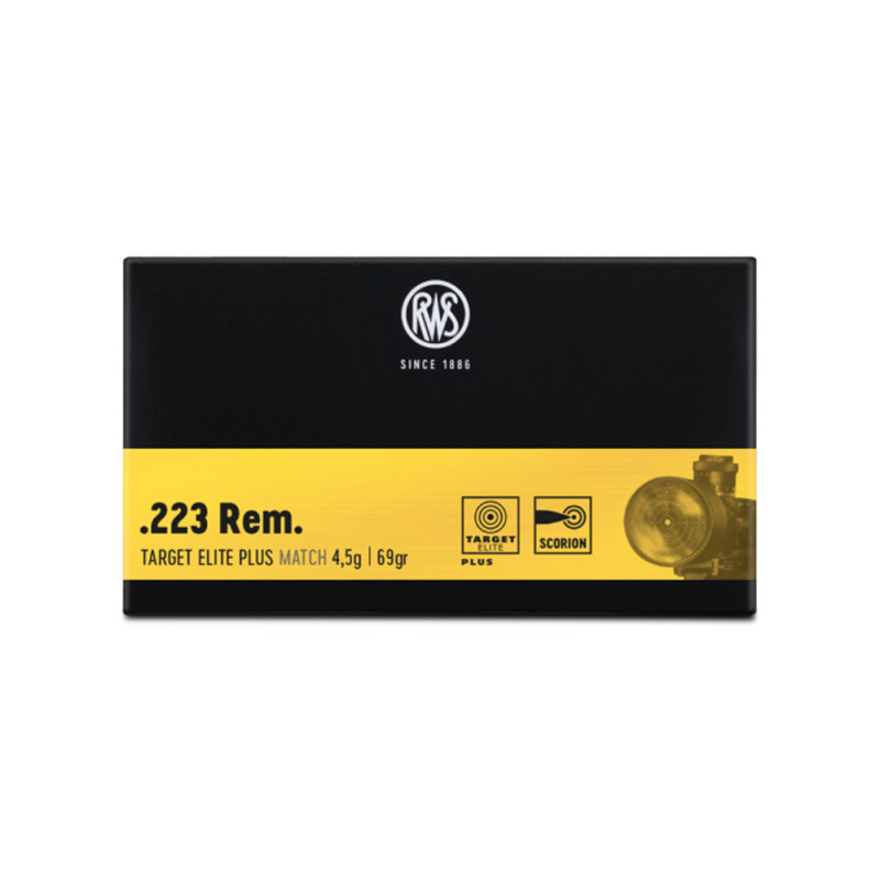 MUNITIONS RWS ELITE PLUS MATCH 223 REMINGTON 69GR X20 2411868