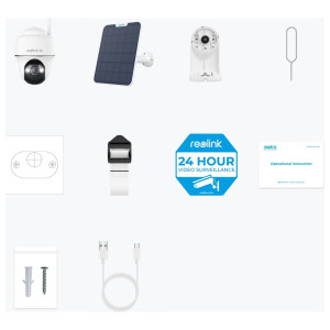 CAMÉRA EXTÉRIEURE REOLINK B440 4K ULTRA HD WI-FI + PANNEAU SOLAIRE