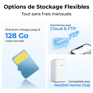 CAMÉRA EXTÉRIEURE REOLINK B320 WI-FI + PANNEAU SOLAIRE