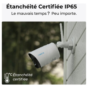 CAMÉRA EXTÉRIEURE REOLINK B320 WI-FI + PANNEAU SOLAIRE