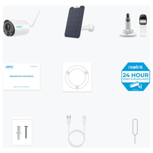 CAMÉRA EXTÉRIEURE REOLINK B320 WI-FI + PANNEAU SOLAIRE