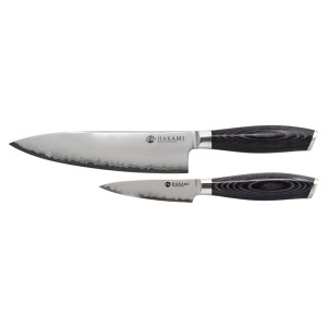Couteau hakami ajisai set 2 pieces pakka