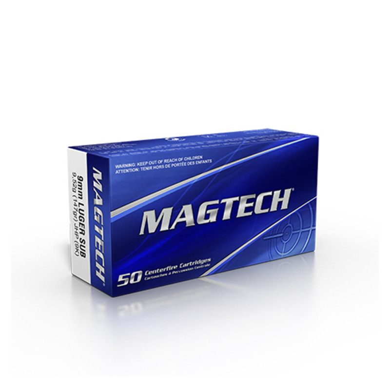 Munitions magtech subsonique 9x19 jhp (9 para)