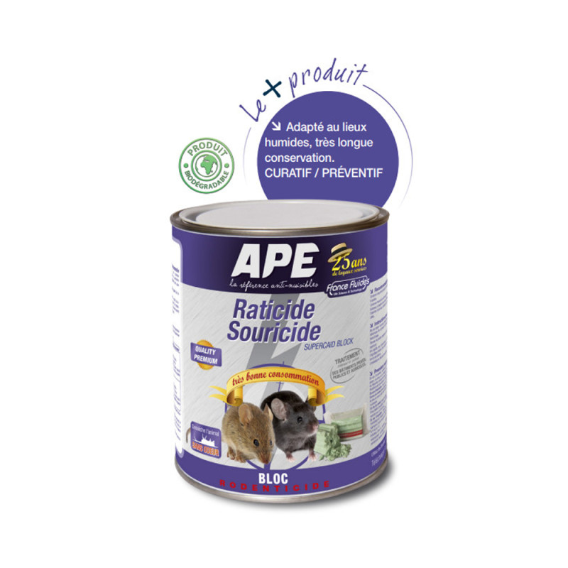 Appâts raticide et souricide