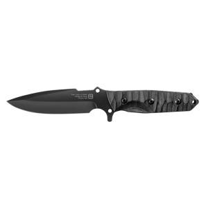 Couteau tb maraudeur noir lame lisse
