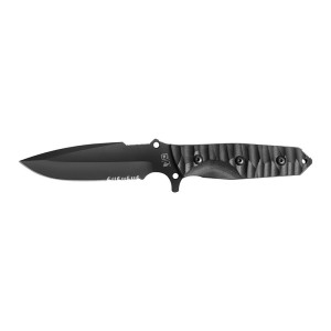 Couteau tb maraudeur noir lame mixte