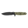 Couteau tb maraudeur kaki lame mixte
