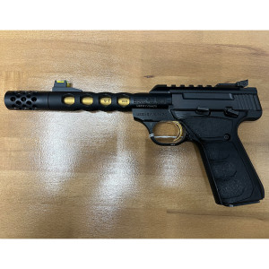 Pistolet browning buck mark black gold vision hex ufx 22lr
