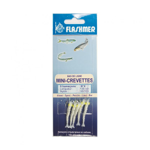 Bas de ligne mini-crevettes - 5 hameçons